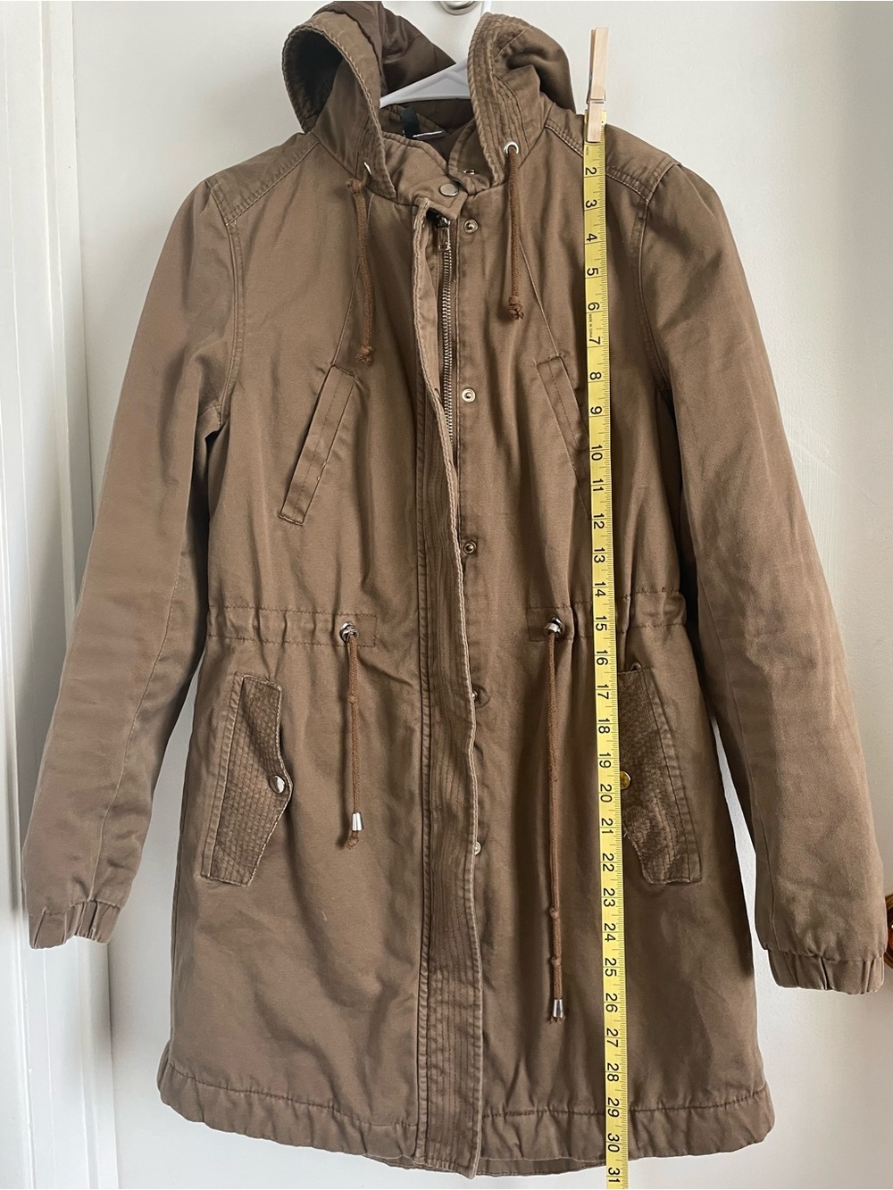 H&M Women's Hooded Utility Jacket in Brown - Picture 6 of 8